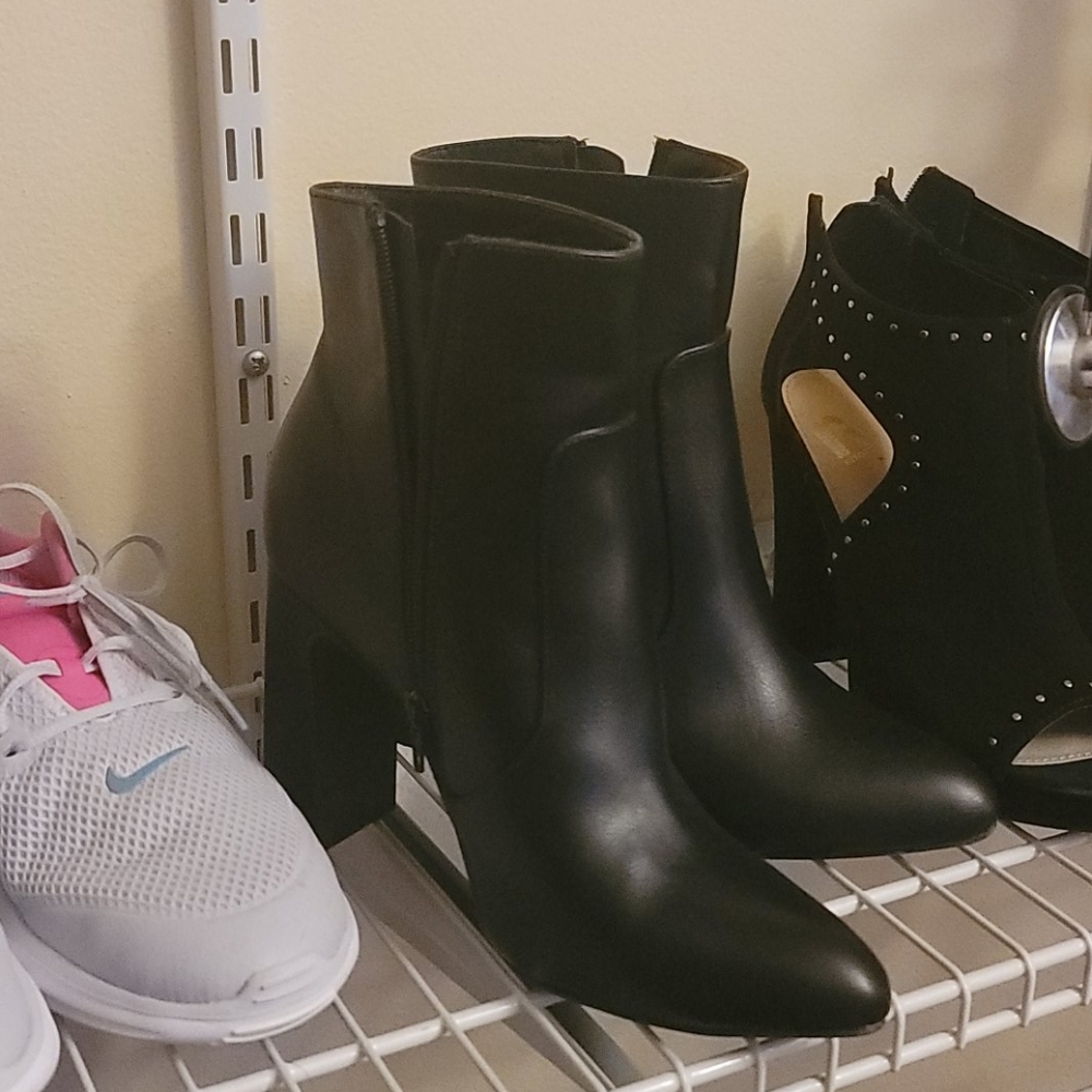 forever 21 black heel boots
